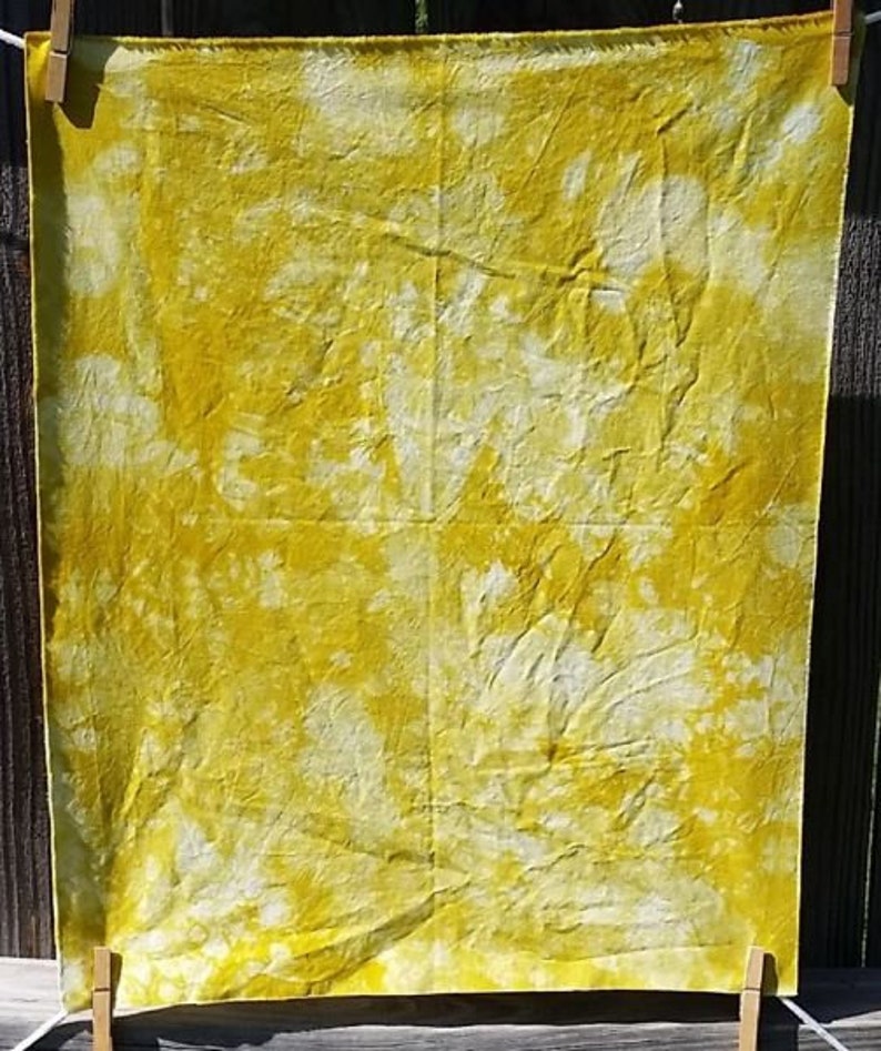 Fat Quarter FQ OOAK Inv 8014 Hand Dyed Fabric Greens