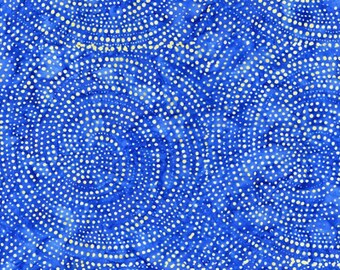 Royal Dotty Spiral Batik- De Timeless Treasures- Yardaje continuo (Inv # 64005)