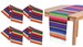 14' X 84' Serape Multi-color Mexican Fiesta Woven Cotton Washable Reusable Table Runner for Home Table Party Decoration 