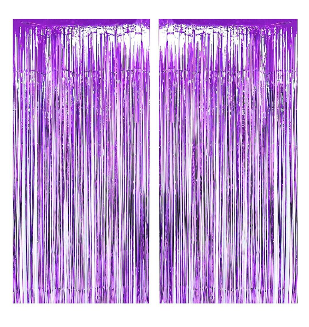 À franges violettes en aluminium violet Décoration de fête d'anniversaire  violette Décoration de douche nuptiale violette Déco de fête d'anniversaire  Sweet Sixteen -  France