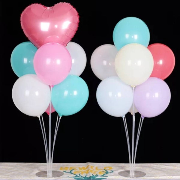 Balloon Table Stands - Multi-pack Available - Centerpiece Table Decoration for All Occasions - Each Stand Holds up to 7 Balloons