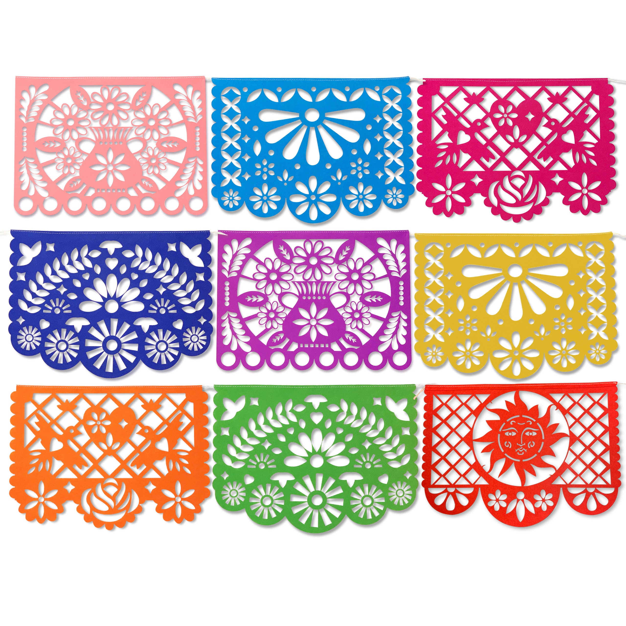 Striscione Decorativo Papel Picado 3,96 M – Fiesta Messicana – Multicolore