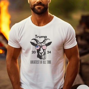 Trump GOAT Shirt, Trump 2024 T-Shirt for Men, MAGA Gift For Dad, MAGA Mom Shirt, Maha Mama Tee, Gift For Republican Patriotic Shirt