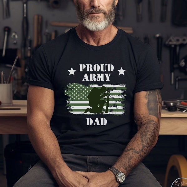 Proud Army Family Shirts US Army Custom Matching T-Shirts Cool USA Army Dad Custom T-Shirt for Proud Army Mom Custom Army Family Outfits