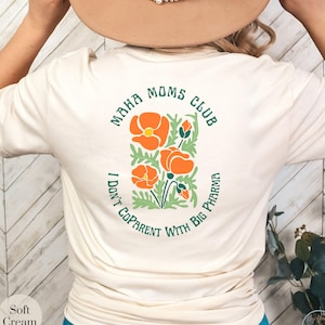 MAHA Moms Club Short Sleeve Tee Make America Healthy Again T-Shirt Trump Kennedy Pro America Shirt RFK Jr T Shirt Gift for Conservative Mom