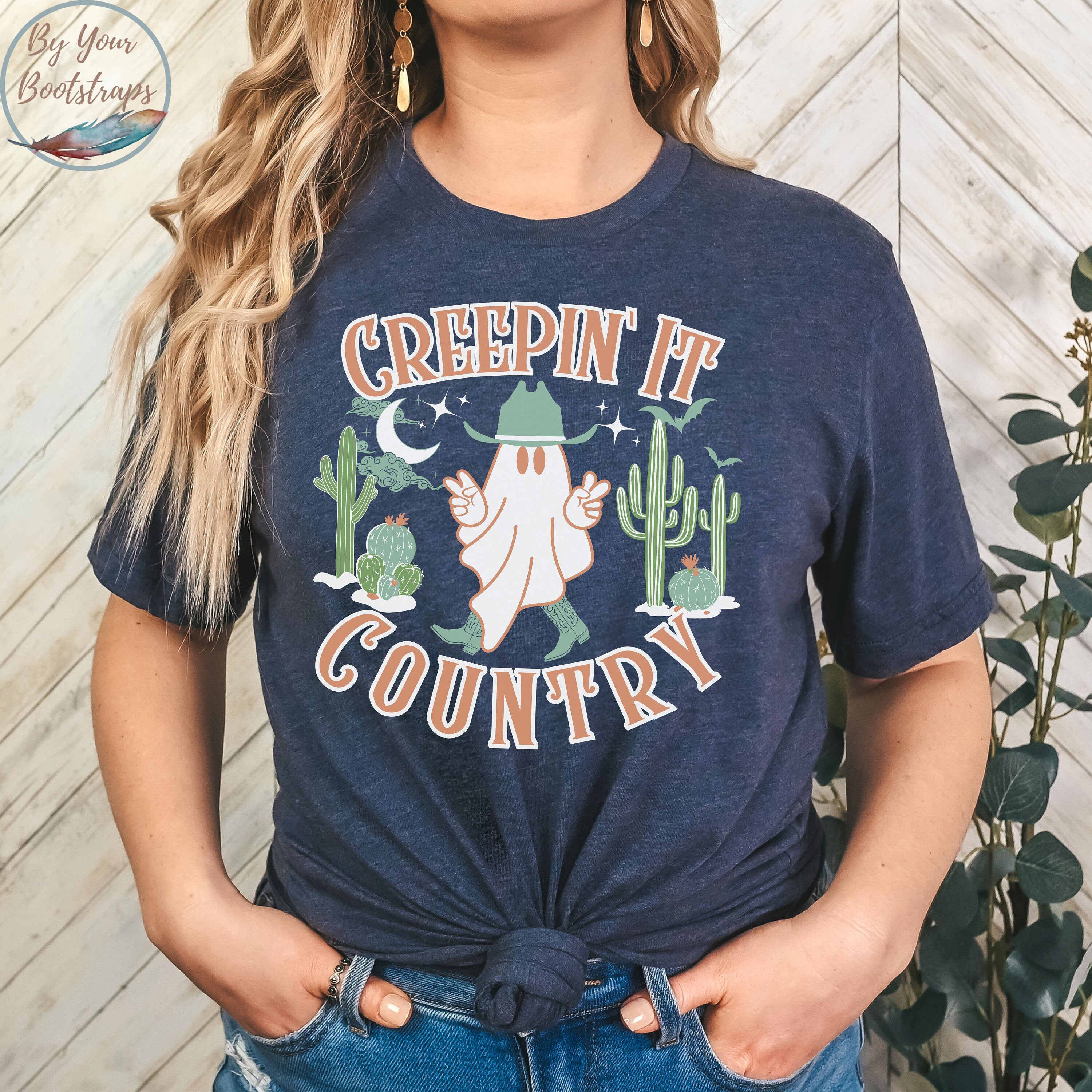 Discover Western Halloween Sweatshirt, 'Boot Scootin' Spooky', Cowboy Halloween Sweatshirt, Retro Halloween Western Shirt, Cute Western Shirt