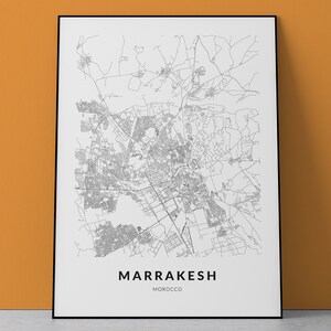 Marrakesh map, Marrakesh print, Marrakesh Poster, Marrakesh Morocco, Marrakesh Art, Morocco Gift, Morocco Wall art, City map print, Wall Art