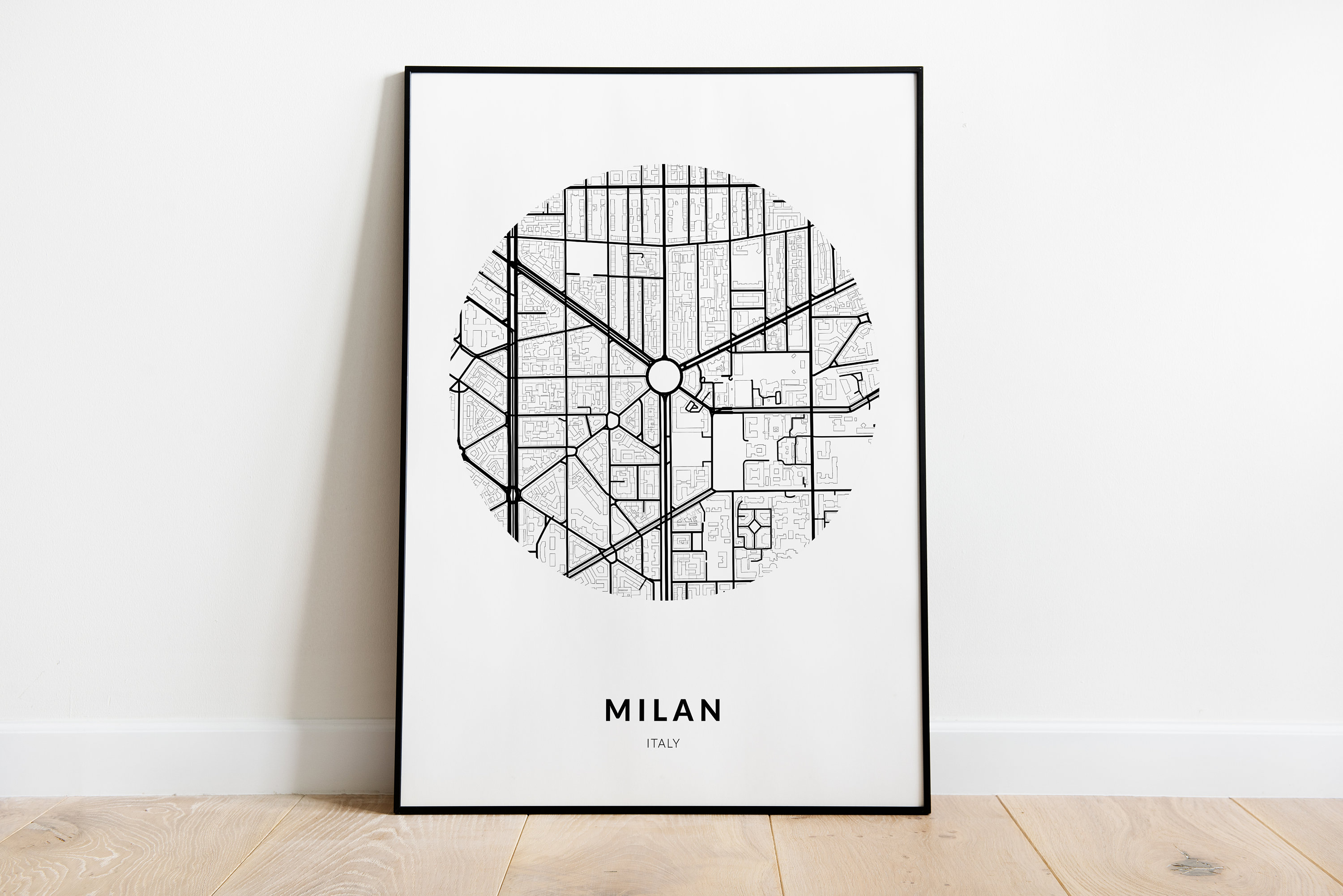 Milan Map Milan Italy Milan Map Print Milan Poster Italy - Etsy
