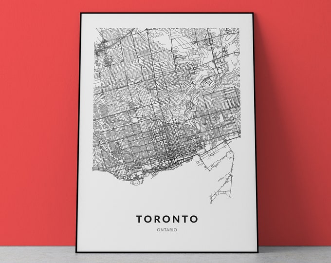 Toronto Map Art | Illustrated City Map | Toronto Poster | Moving Gift ...