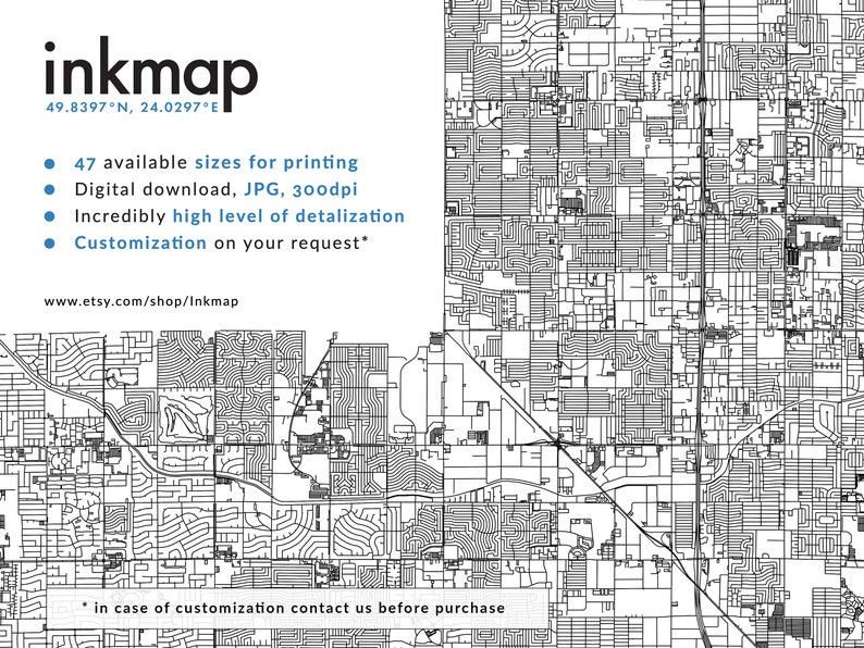 Kansas City map print, Kansas City poster, Kansas City wall art, Kansas City Missouri, Kansas City custom print, Kansas City city map art image 5