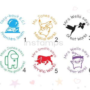 Personalized Teacher Stamps, Custom Teacher Stamp