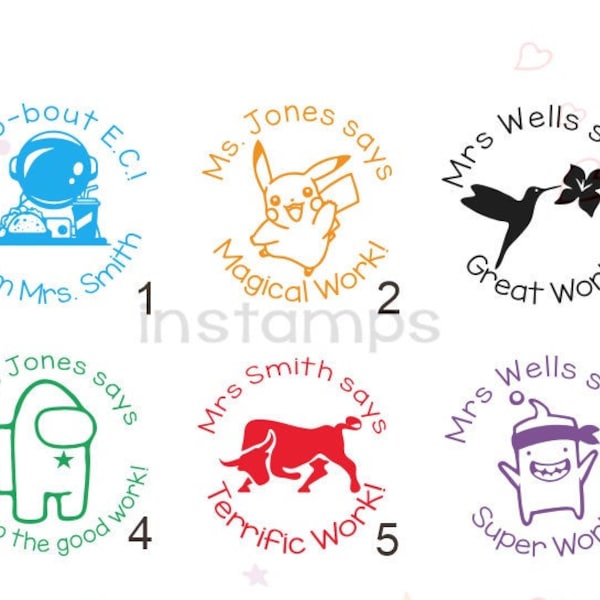 Custom Bitmoji Stamps,teacher Bitmoji Gifts,personalized Logo Stamps ...