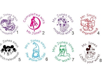 Custom Teacher Stamp,Personalized Name Teacher Stamps,Custom Teacher Gift Stamp,Teacher Comment Stamps,Classroom Stamps,Cute Stamps