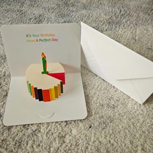 Cartões-presente 3D, cartões de agradecimento a professores, cartões de aniversário, cartões postais de Natal, cartões de felicitações de Natal feitos à mão e envelopes para o Ano Novo