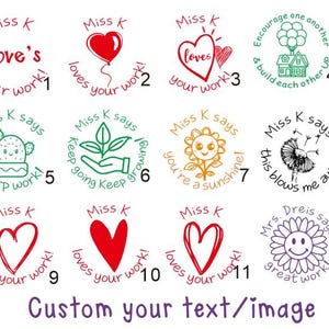 Timbro personalizzato per insegnanti,Timbri personalizzati per insegnanti con nome,Timbro regalo personalizzato per insegnanti,Timbri per commenti dell'insegnante,Timbri per aula,Timbri carini,uova