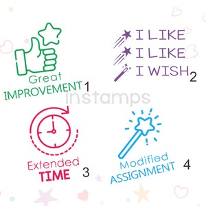 Benutzerdefinierte Lehrerstempel, personalisierter Hausaufgaben-Stempel, benutzerdefinierte Klassenzimmerstempel, Lehrergeschenk, benutzerdefinierte vorgefärbte Stempel, 30 x 20 mm, benutzerdefinierte Ihre eigenen Worte