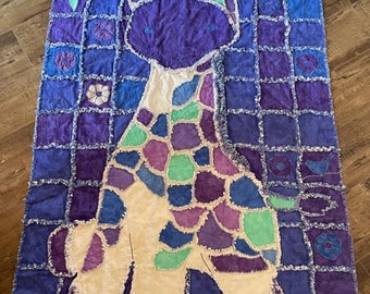 The Giraffe Rag quilt PDF pattern