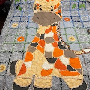 The Giraffe Rag quilt PDF pattern image 4