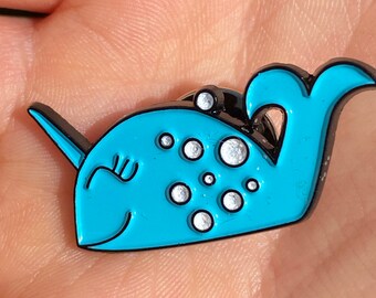 Narwal weiche Emaille Pin