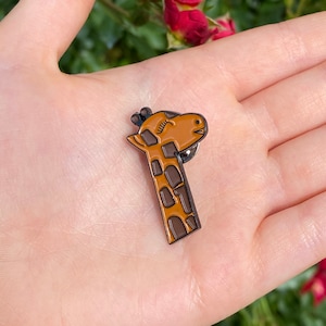 Giraffe Soft Enamel Pin