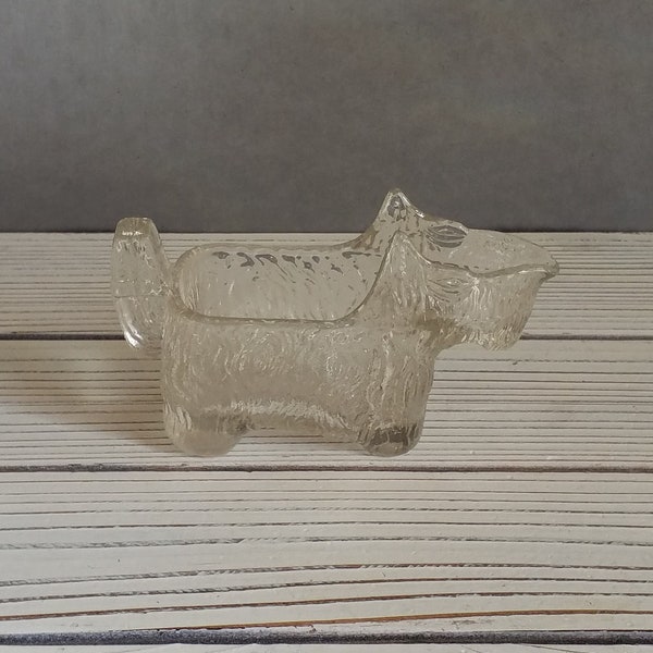 Glass Scotty Dog Creamer Post Cereal Vintage