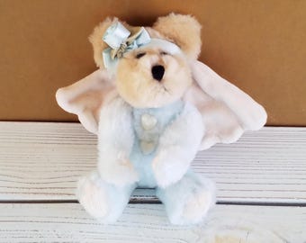 Boyds Bear Angel Light Blue With Wings Vintage