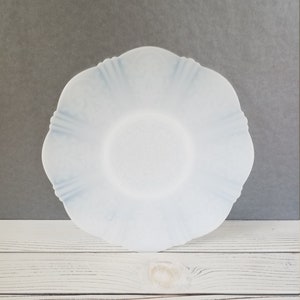 Depression Glass Plate American Sweetheart Monax White By Macbeth Evans