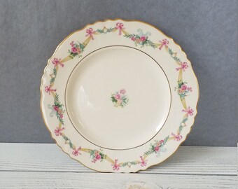 Milicent Federal Shape China Plate by Syracuse Dinner Plate 9 3/4 Inches