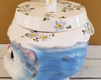 Lefton Miss Priss Cat Cookie Jar Ceramic Vintage Mid Century - Etsy