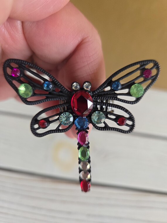 Firefly Rhinestone Ring Vintage - image 4