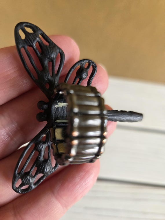 Firefly Rhinestone Ring Vintage - image 5