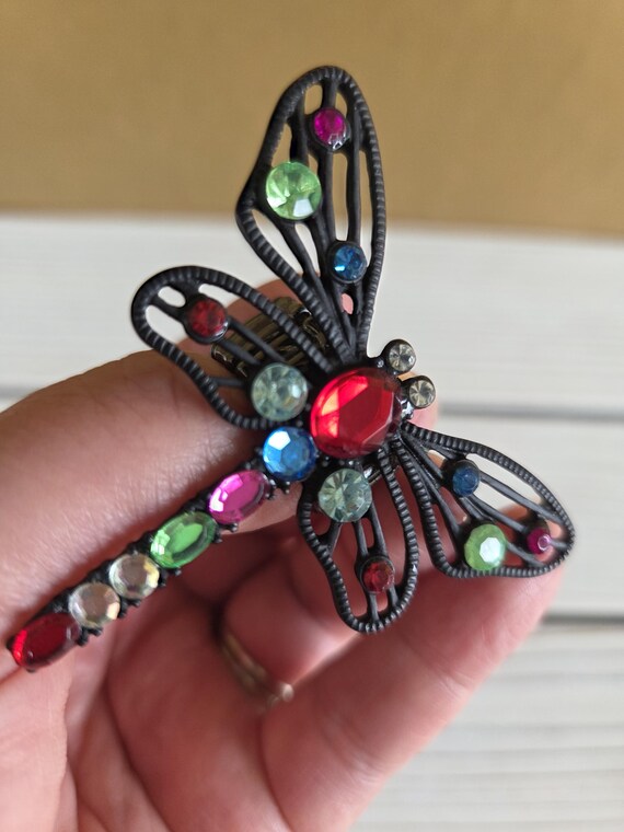 Firefly Rhinestone Ring Vintage - image 7