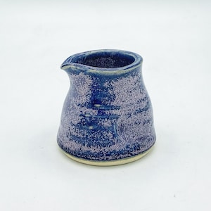 Handmade Stoneware Creamer: Blooming Lavender Glaze, Small Milk Jug