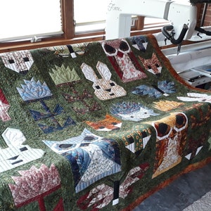 Langarm-Quiltservice - 40 Einlagen - von Kante zu Kante E2E, Lineal, Benutzerdefiniert, Freihand, Nur Heften, Fernmail in