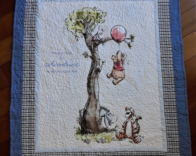WINNIE the POOH BEAR Quilt Blanket for Baby for Toddler Etsy