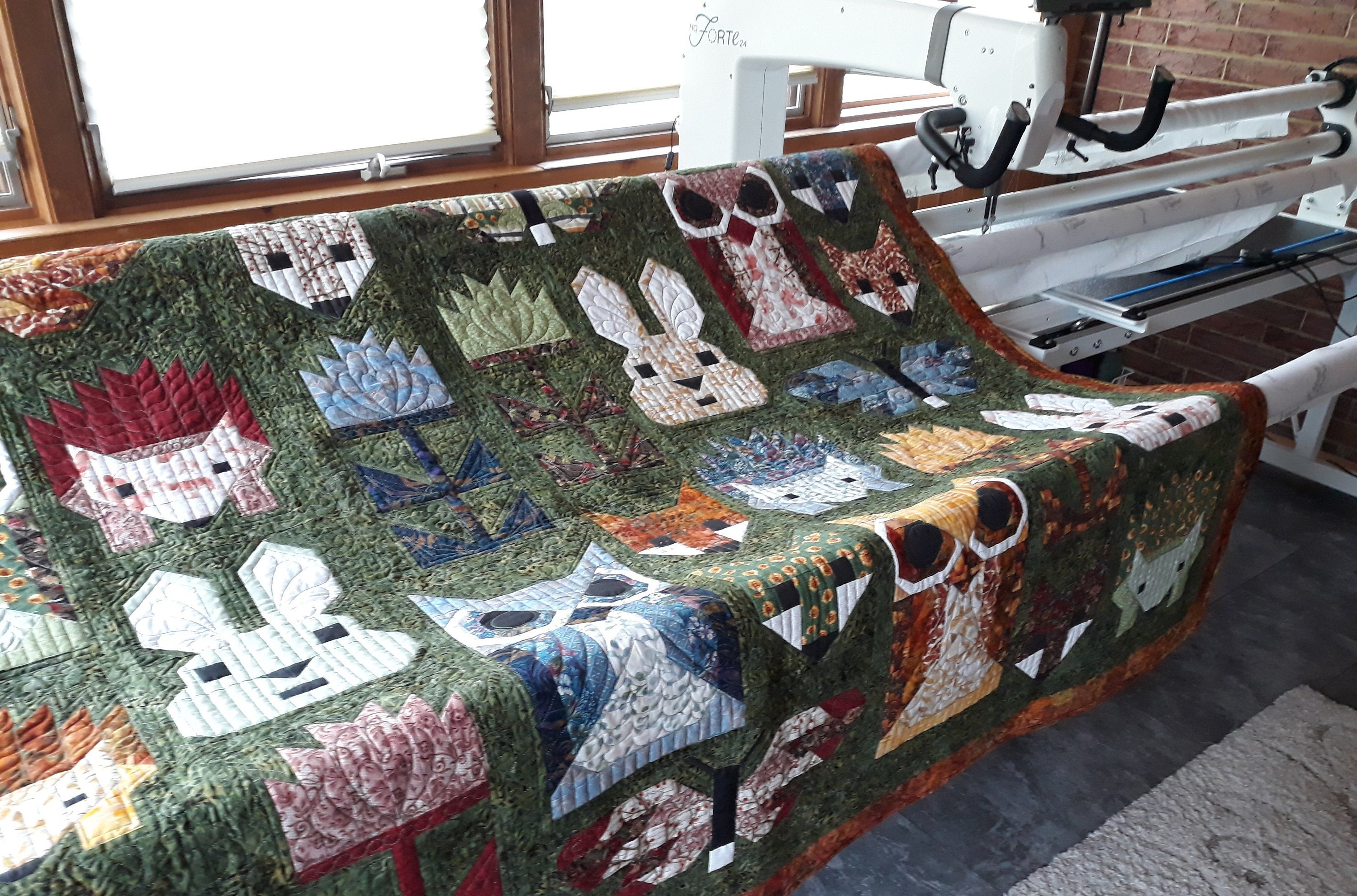 Longarm Quilting Services - 40 Deposit - Edge to Edge E2E, Ruler, Custom, Free Motion, Basting Only, remote mail in