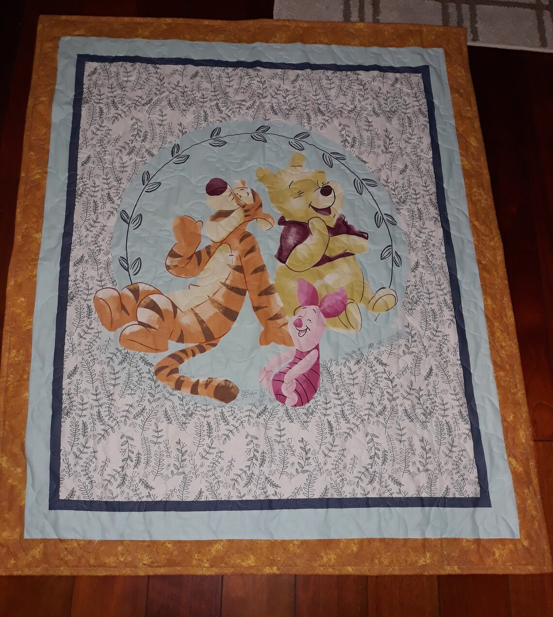 Tigger Panel WINNIE the POOH and TIGGER Too! Panel Quilt Blanket Playmat Baby ...