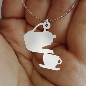 Tea Pot Necklace, Tea Lovers Gift, Tea Pot Pose, Spill the Tea, The Tea, Heres the Tea, Bestie Necklace, The Teapot Move, Tea Time Pendant