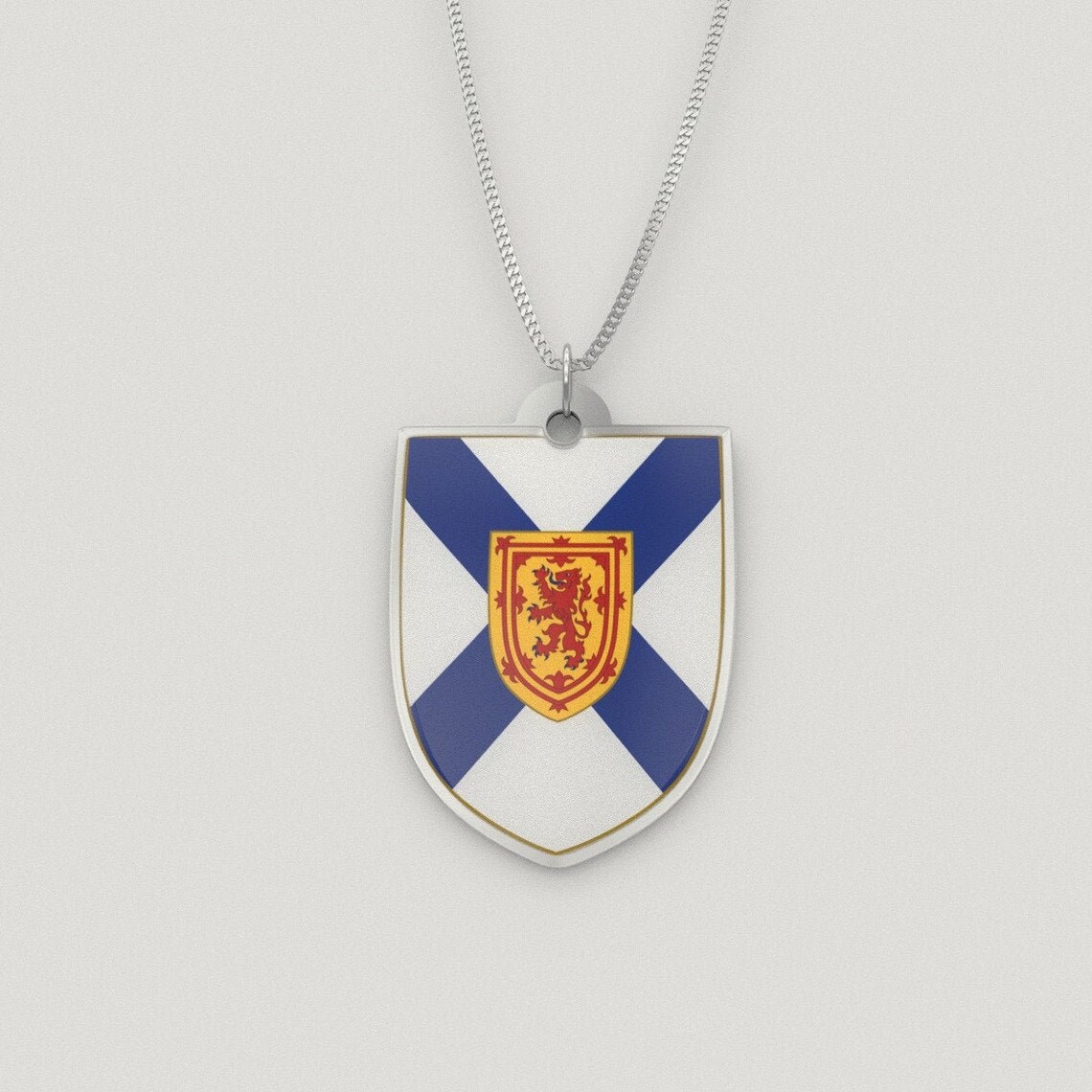 Nova Scotia Coat of Arms Necklace Nova Scotia Crest Jewelry Etsy