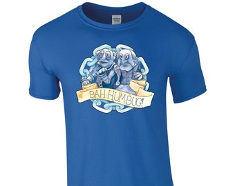 Bah Humbug - Statler und Waldorf - Muppets Weihnachtslieder - Film/ TV Art - Unisex Weihnachten T-Shirt
