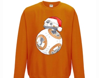 BB8 Santa - Droid świąteczny - Gwiezdne Wojny Boże Narodzenie - Sztuka filmowa/telewizyjna - Bluza świąteczna unisex