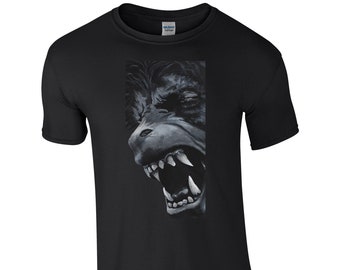 Amerykański Wilkołak w Londynie - Horror - Kultowy Klasyk - koszulka unisex