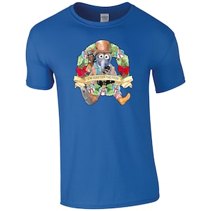 Gonzo & Rizzo - Solo estoy aquí por la comida - Muppets Christmas Carol - Cine / TV Arte - Camiseta de Navidad Unisex