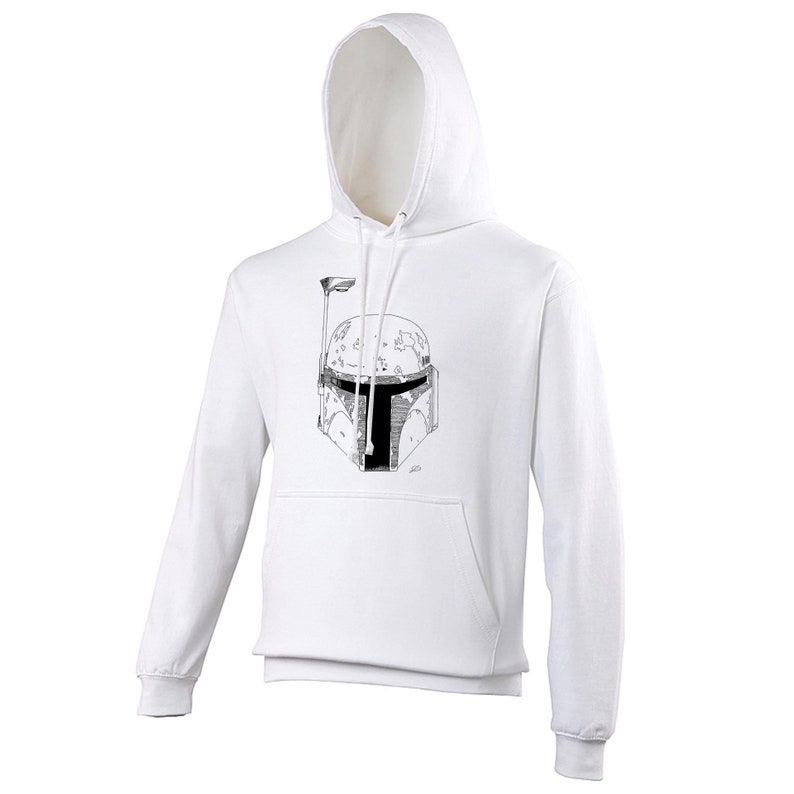 Boba/ Jango Fett Mandalorian Helmet Pencil Sketch Unisex - Etsy