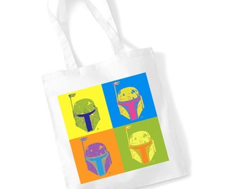 Boba Fett Warhol - Arte cinematográfica - Bolsa tote