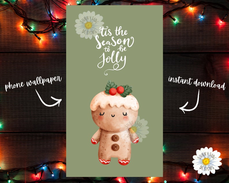 Phone Wallpaper - Christmas Wallpaper - Holiday Lock Screen - Phone