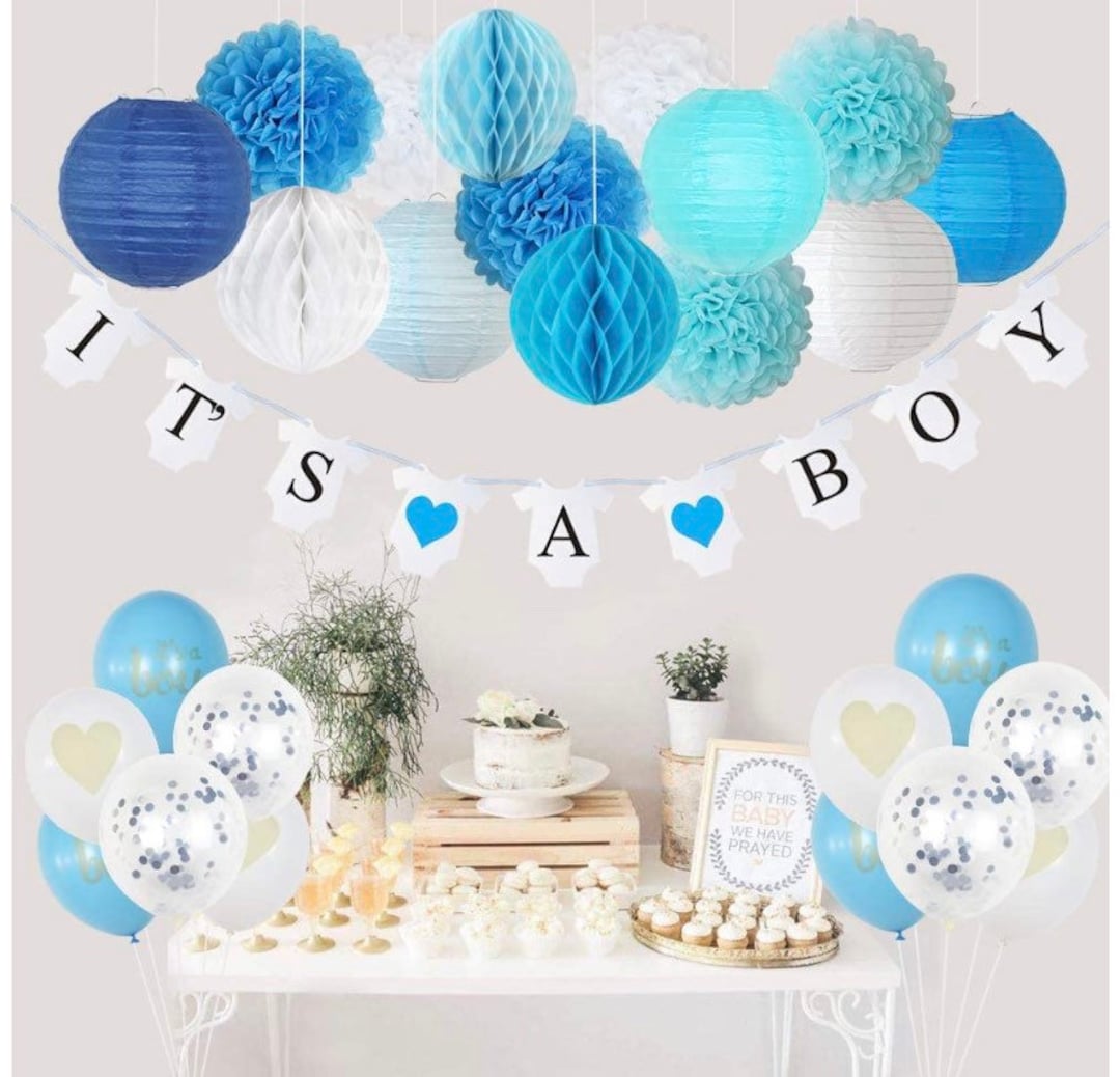 It’s a Boy Baby Shower Decorations | Ohbabygobaby!!! - Etsy, image size:1080x1038