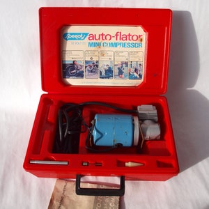 Vintage Speedy Auto-Flator Mini Compressor: 12 Volt DC
