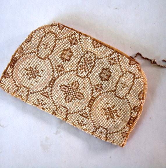 Vintage Beaded bag, Beaded clutch
