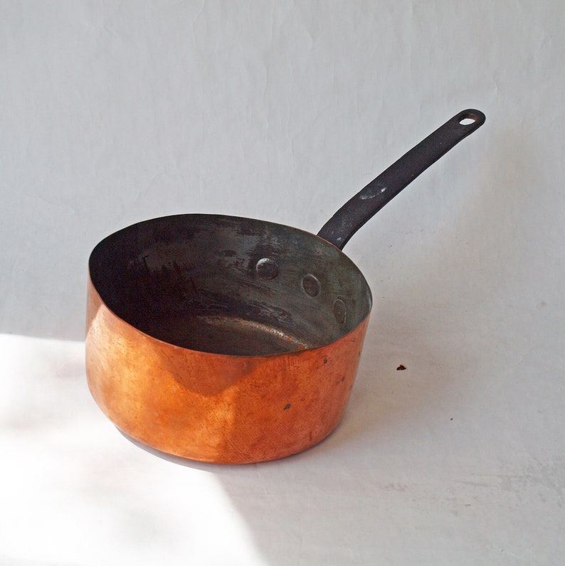 Casserole en cuivre ustensiles de cuisine vintage en cuivre Etsy France